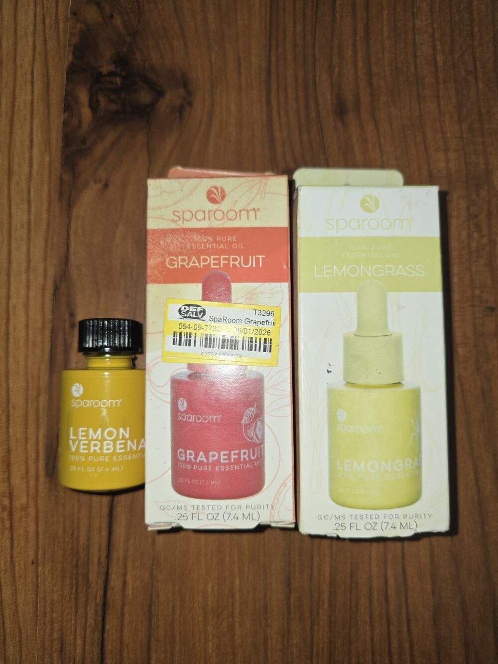 Sparoom Grapefruit Lemon Grass Lemon Verbena Esstentials Oils